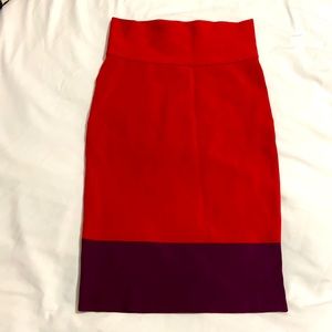 Express Color Block Skirt. New.